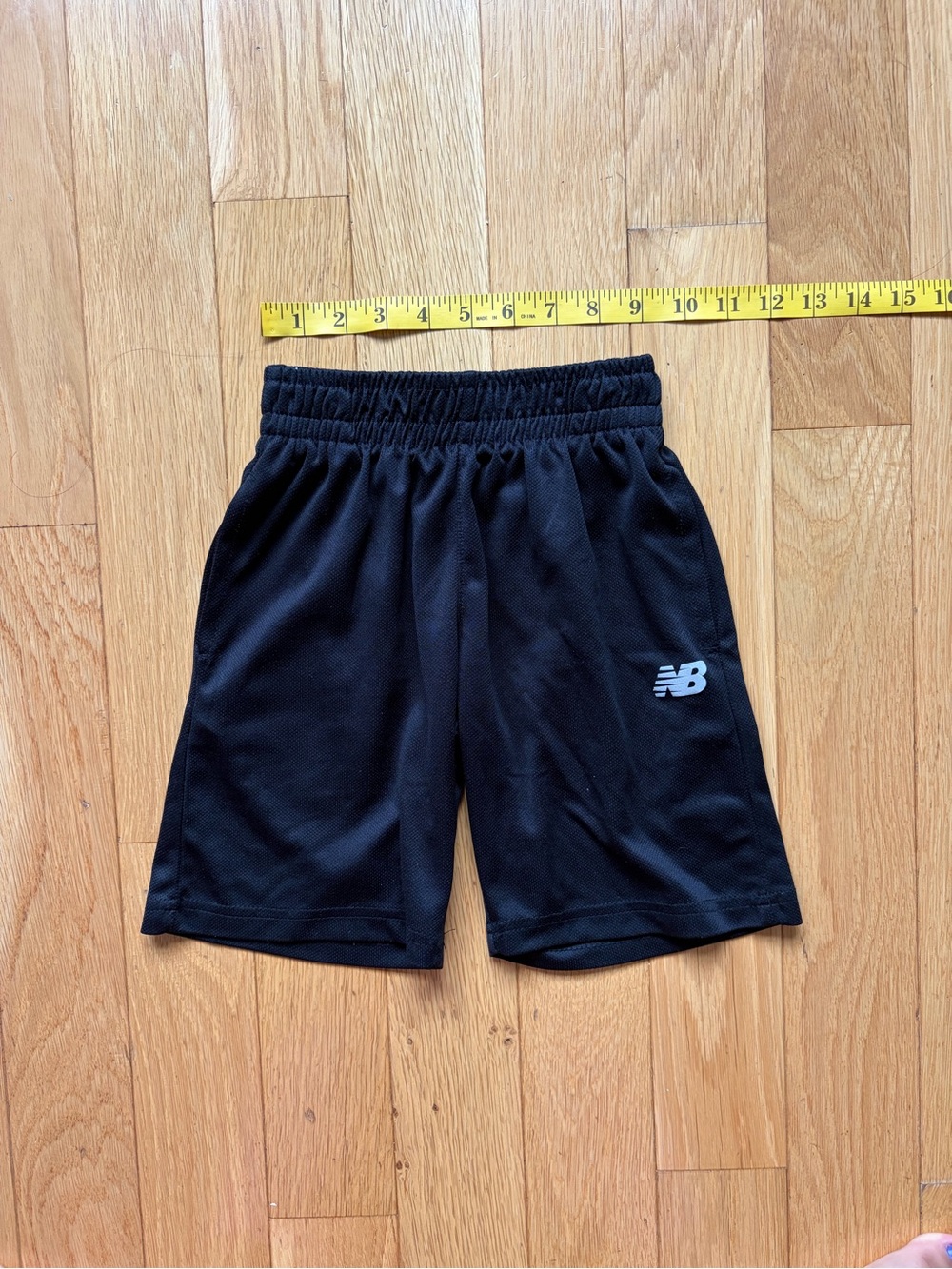 New Balance Black Kids Mesh Athletic Shorts
